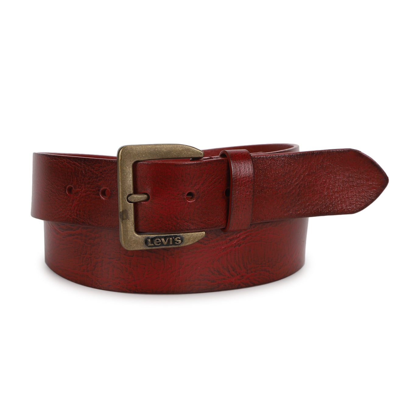 Men's Red Solid Belt - 9599d30d-5e90-4838-978e-4bbdf2eb1903 View