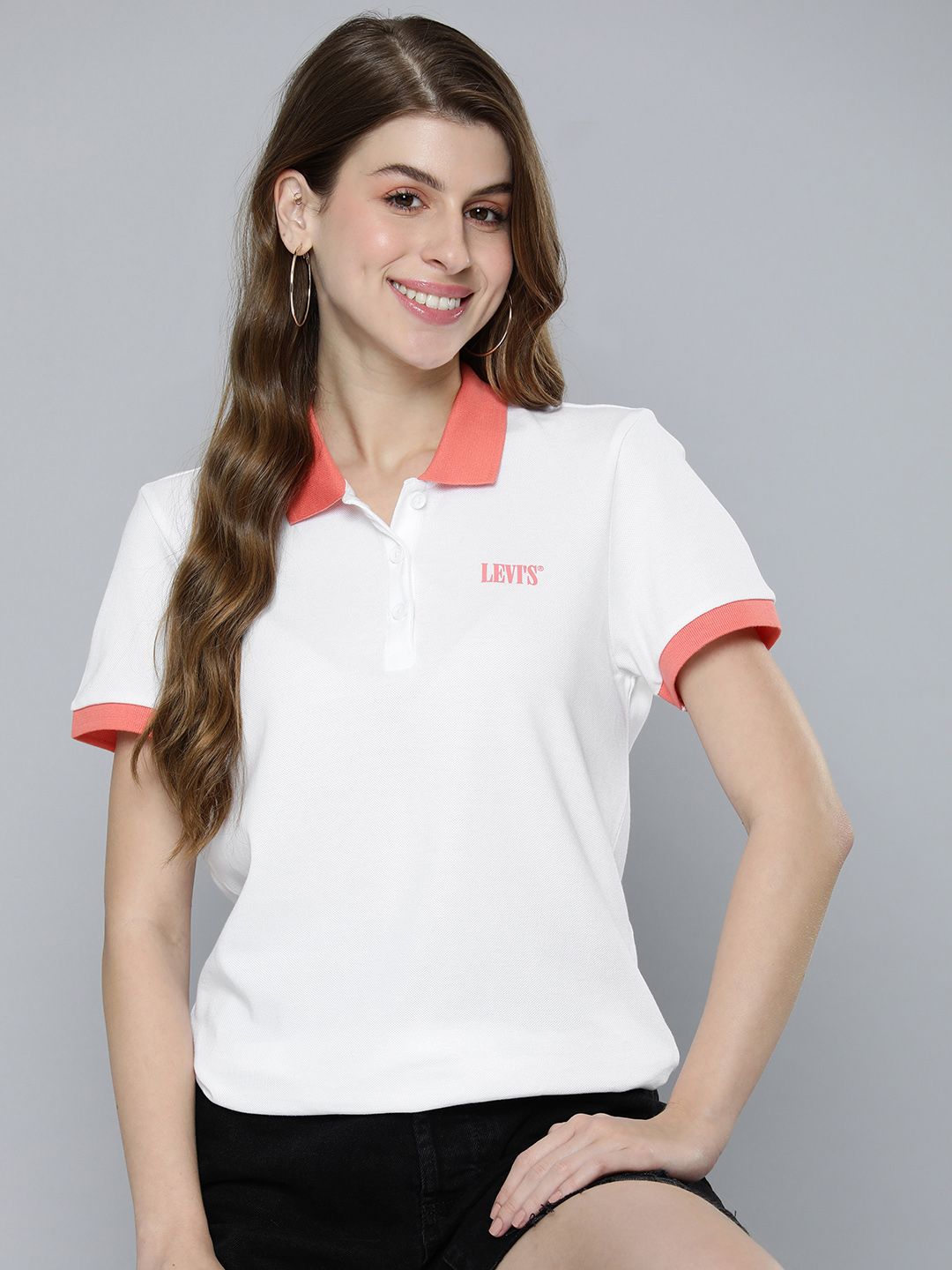 Women's Solid Polo T-shirt - 96bde8e284871891e7618803152400f3 View