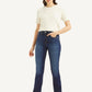 Women's 724 Dark Blue Straight Fit High Rise Jeans - 971c9289dddbc23c66fd709d5fe28147 View