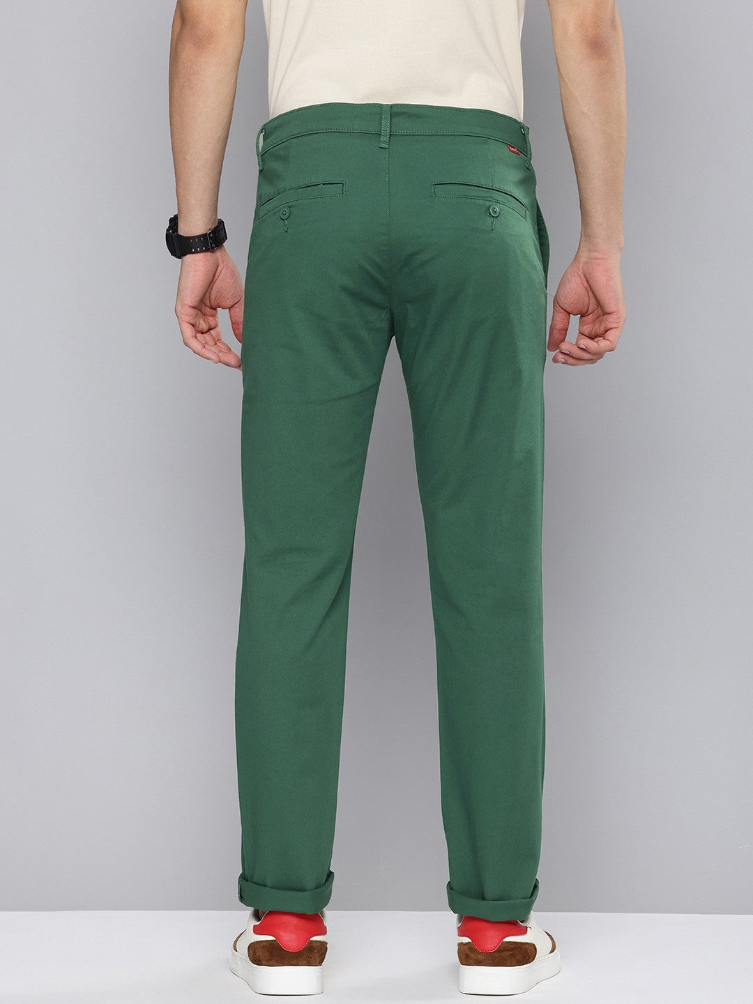 Men's 511 Slim Fit Green Chinos - 9acab0ea-819f-4ccc-b338-16661c3f36211716367333576-Levis-Men-Trousers-5511716367333182-3 View