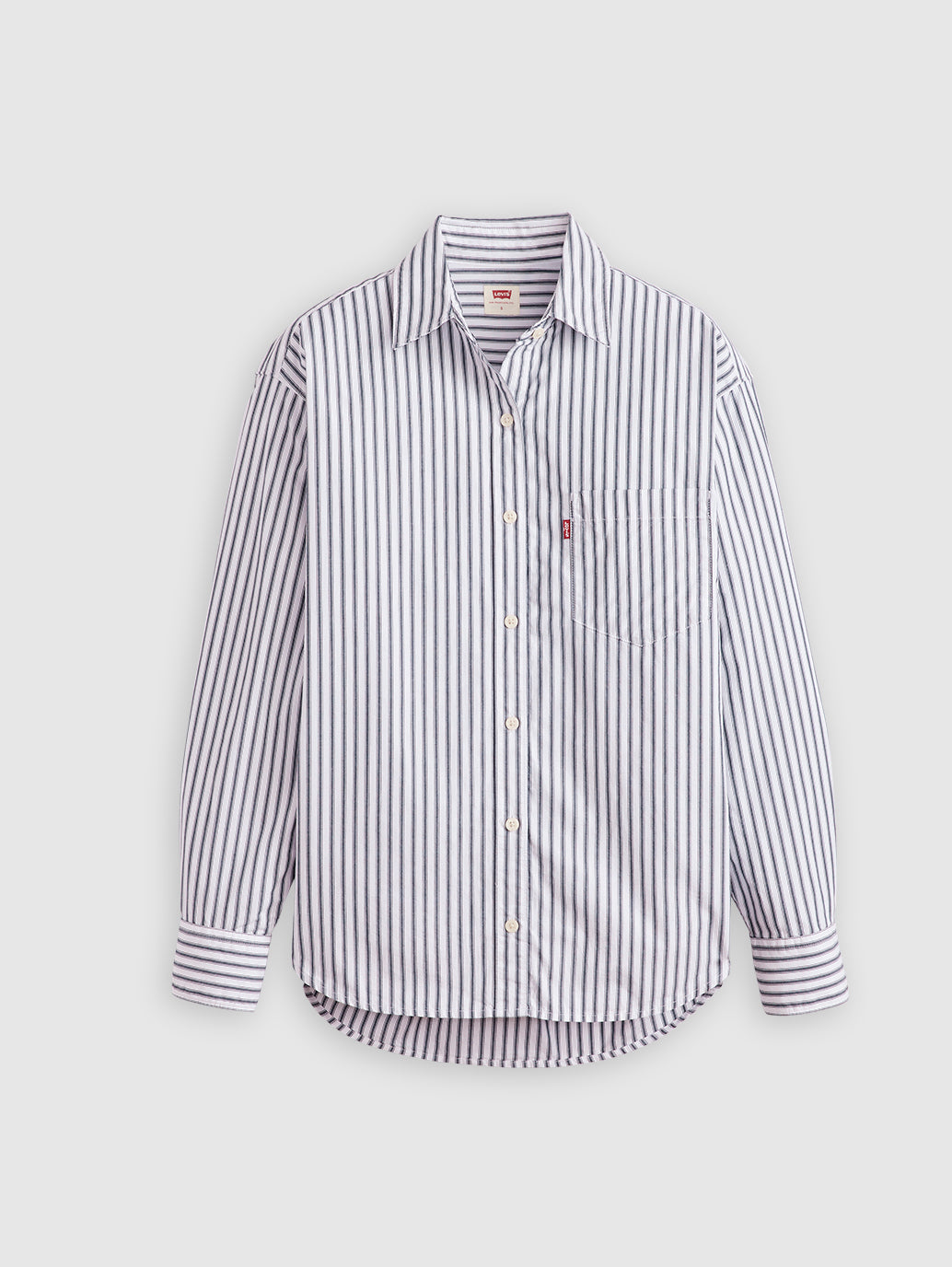 Women's Striped Relaxed Fit Shirt - 9ae29b45fdfb46bd475613e1f2ed9d10 View