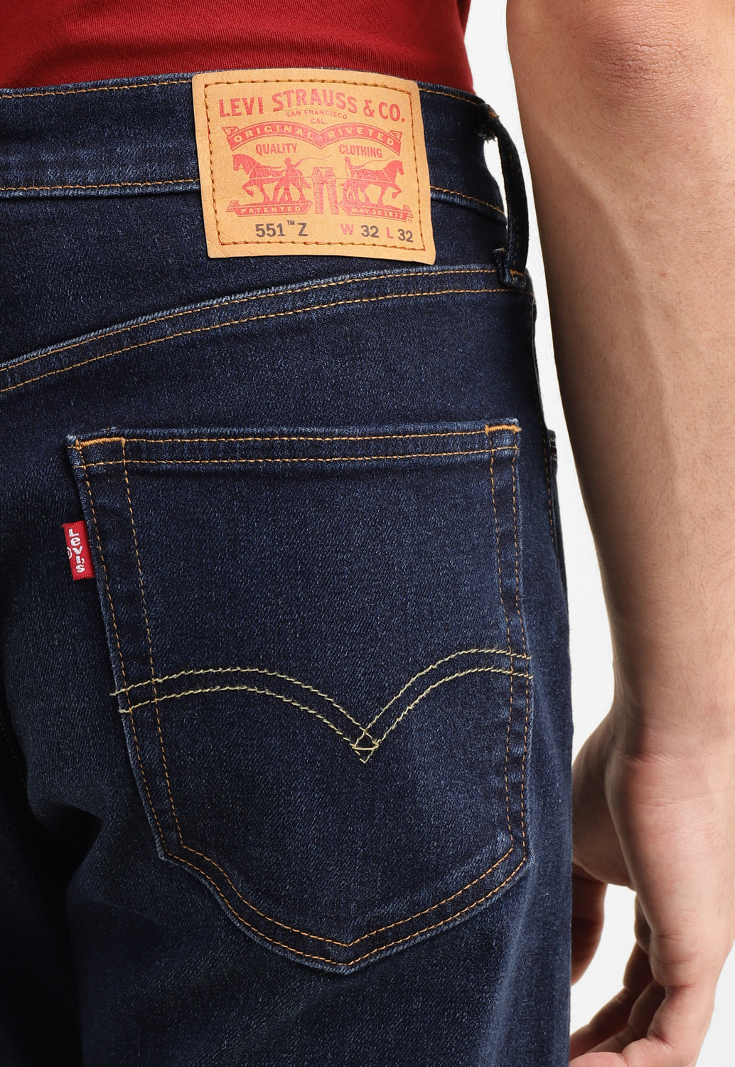 Men's 551 Blue Loose Fit Mid Rise Jeans - bda0a751-4e30-4537-8acc-0bd33e08f1d6 View