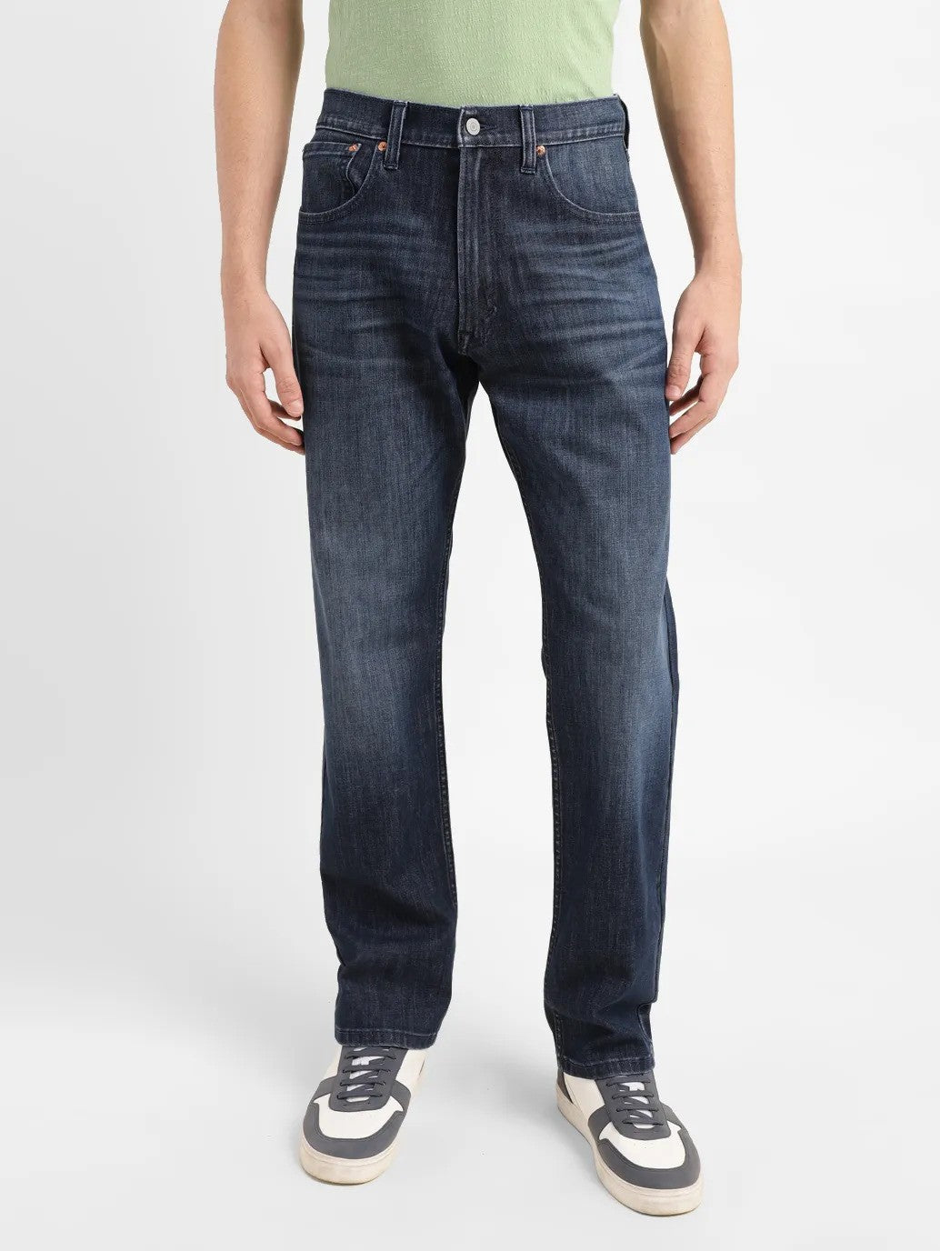 Men's 551 Blue Loose Fit Mid Rise Jeans - 5f65f905-5321-43f1-86fa-3e0bba8b31d8-ezgif View