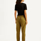 Women's High Rise Brown Regular Fit Joggers - Back View