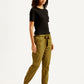 Women's High Rise Brown Regular Fit Joggers - Side View