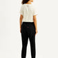 Women's High Rise Black Regular Fit Joggers - Back View