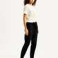Women's High Rise Black Regular Fit Joggers - Side View