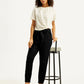 Women's High Rise Black Regular Fit Joggers - Styleshot View