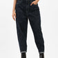 Women's Blue Loose Tapered Fit High Rise Jeans - cbf9d49c-2b5d-4078-917c-566bde6bf84b View