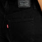 Women's Black Loose Tapered Fit High Rise Jeans - Detail View