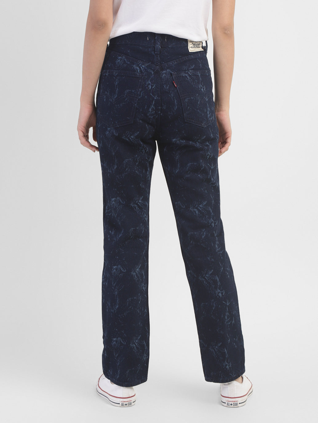 Women's Blue Loose Fit High Rise Jeans - 2a24f470-6932-4ef7-a1ca-b8413e333169 View