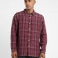 Men's Checkered Spread Collar Linen Shirt - 7fb399b3-cb74-49bb-9cab-c9c69490e61b View