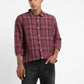 Men's Checkered Spread Collar Linen Shirt - d056887d-48cb-4099-969b-57419a601d74 View