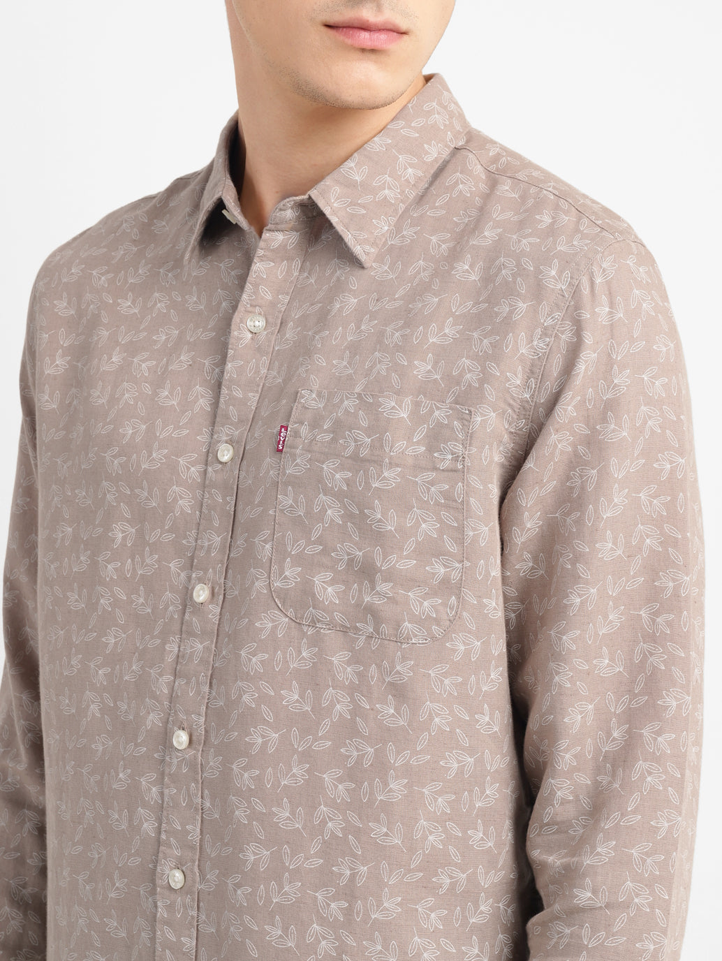 Men's Printed Spread Collar Shirt - ef571b7e-560e-44f5-8022-f449fd216c00 View