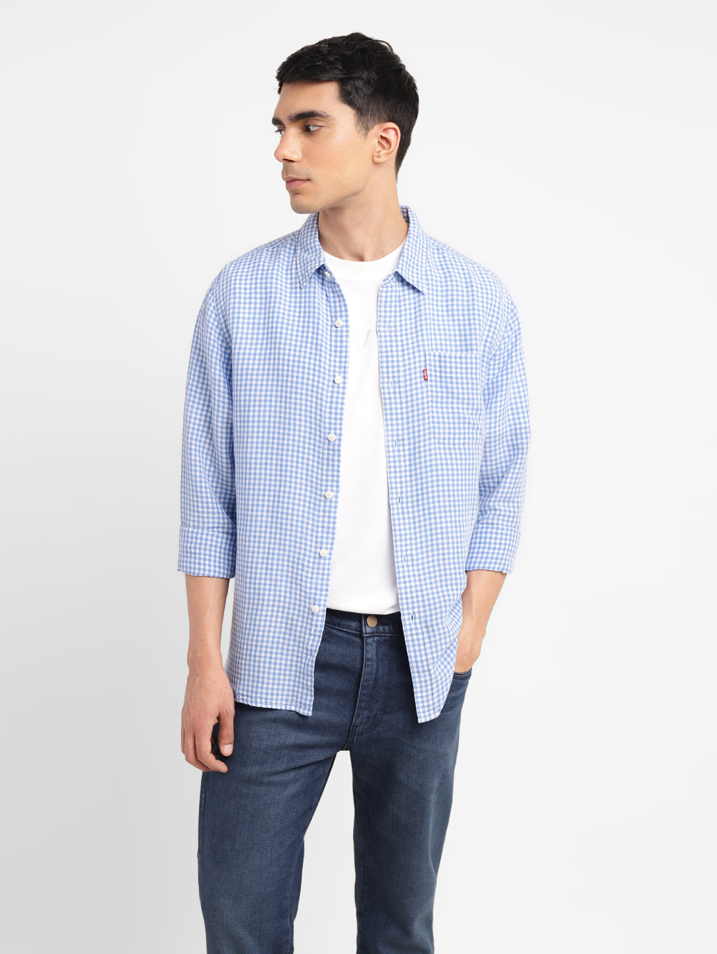 Men's Checkered Slim Fit Shirt - be81ff57-7b59-4744-a083-818fb80d3bbd View
