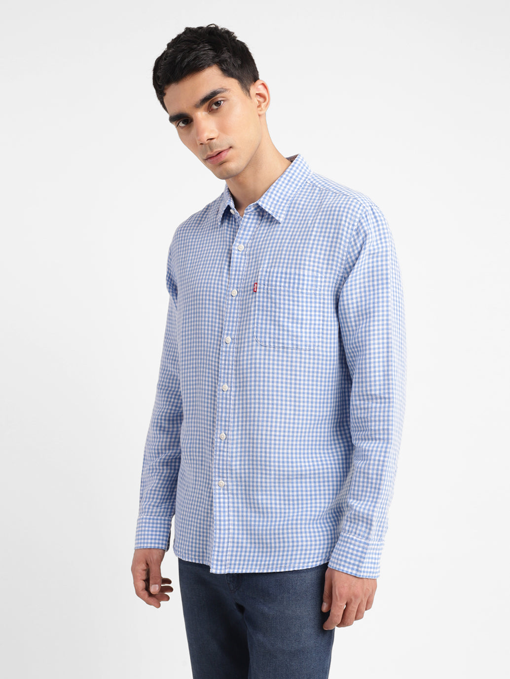 Men's Checkered Slim Fit Shirt - 70baba50-33b2-4b03-adf4-bcaf696d98e1 View
