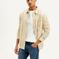 Men's Striped Slim Fit Linen Shirt - Styleshot View