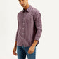 Men's Striped Slim Fit Linen Shirt - Side View