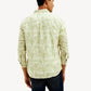 Men's Floral Slim Fit Linen Shirt - Back View