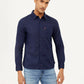 Men's Solid Slim Fit Linen Shirt - Styleshot View