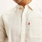 Men's Solid Slim Fit Linen Shirt - Detail View