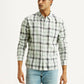 Men's Checkered Multicolor Slim Fit Linen Shirt - Styleshot View
