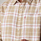 Men's Checkered Slim Fit Linen Shirt - 20 View