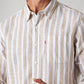 Men's Striped Slim Fit Linen Shirt - 20 View