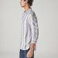 Men's Striped Slim Fit Dobby Shirt - Side View