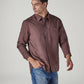 Men's Solid Slim Fit Linen Shirt - 20 View