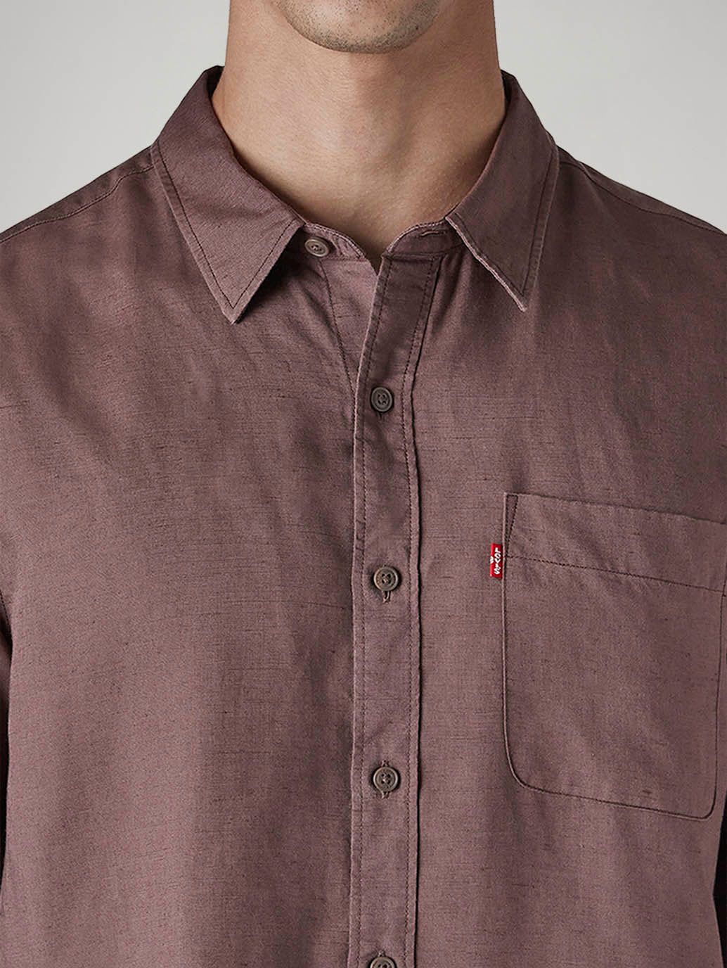 Men's Solid Slim Fit Linen Shirt - 20 View