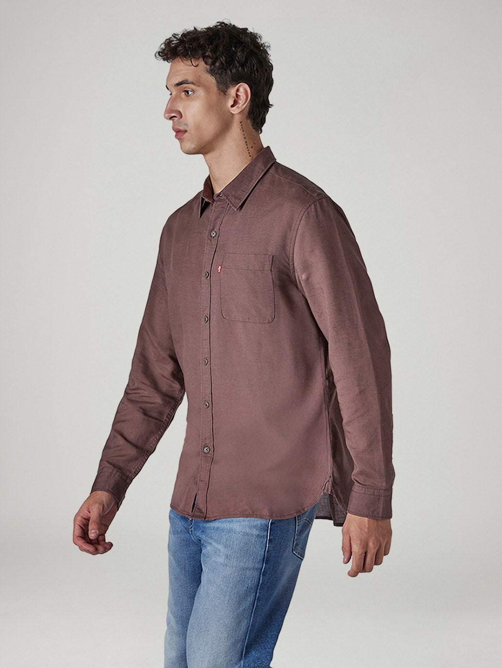 Men's Solid Slim Fit Linen Shirt - 20 View