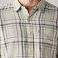 Men's Checkered Slim Fit Linen Shirt - 20 View
