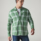 Men's Checkered Slim Fit Linen Shirt - Styleshot View