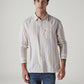 Men's Striped Slim Fit Linen Shirt - 20 View