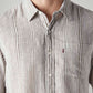 Men's Striped Slim Fit Linen Shirt - 20 View