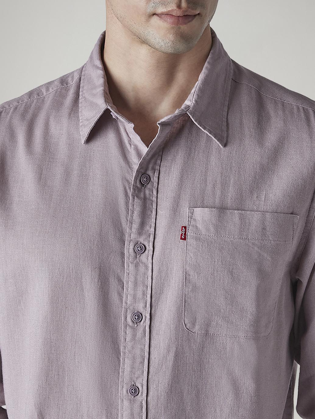 Men's Solid Slim Fit Linen Shirt - 20 View