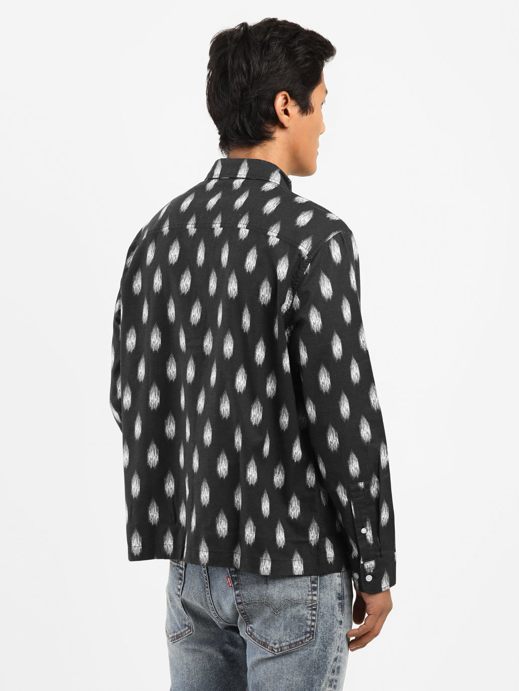 Men's Printed Regular Collar Shirt - 23893b83-12b3-40d7-b62c-53ea7f0299a7 View