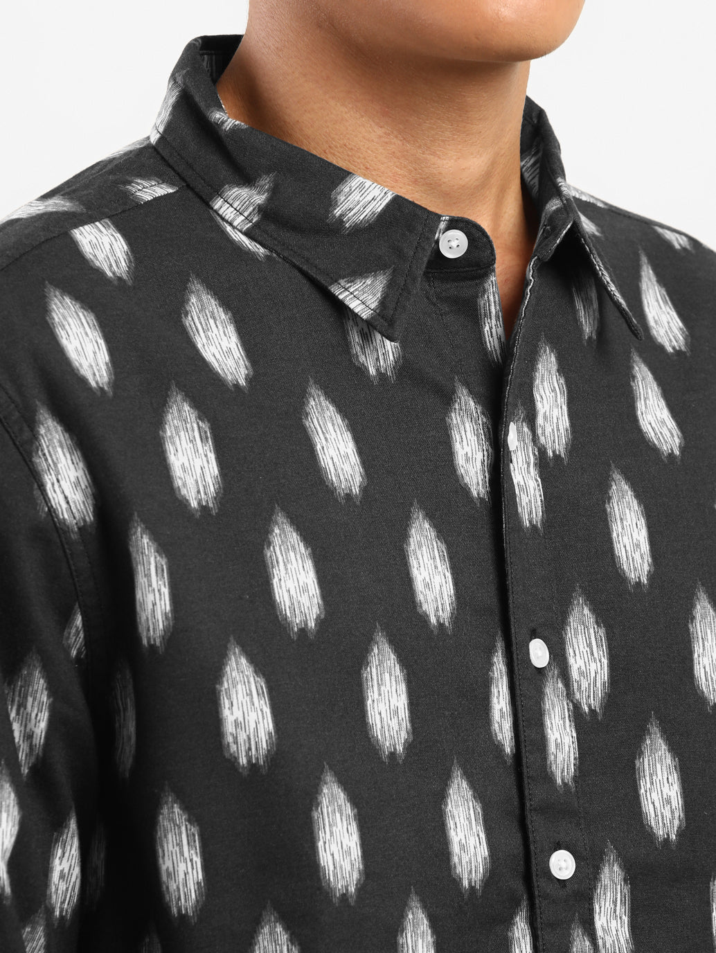 Men's Printed Regular Collar Shirt - 5191b09d-3c85-4b93-a408-9e03fe793789 View
