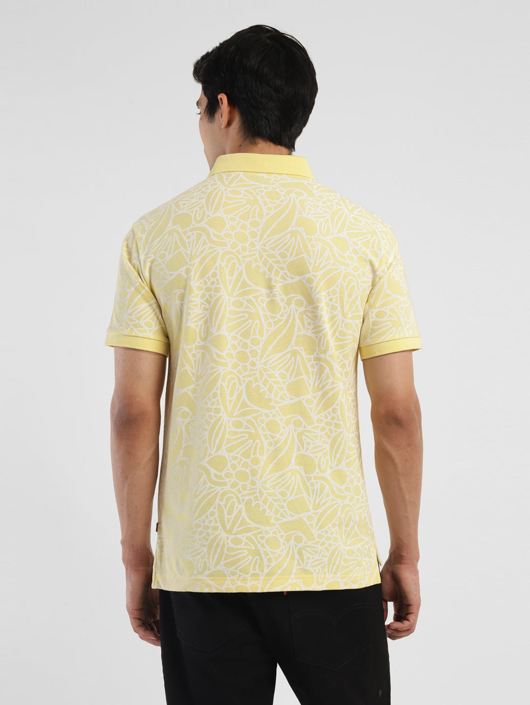 Men's Printed Polo T-shirt - 6e324323-4db8-4fba-9f29-1d64a5fc32f4 View