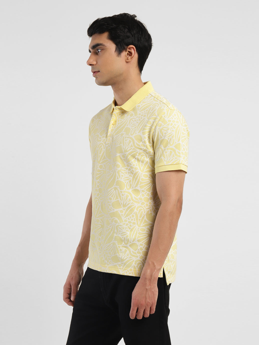 Men's Printed Polo T-shirt - a6e800c1-2c8d-42f1-98ef-ce22305910c9 View