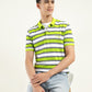 Men's Striped Polo T-shirt - Styleshot View