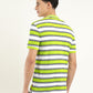 Men's Striped Polo T-shirt - Back View