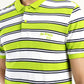 Men's Striped Polo T-shirt - Detail View