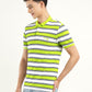 Men's Striped Polo T-shirt - Side View