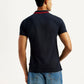 Men's Solid Polo T-Shirt - Back View