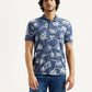 Men's Pure Cotton Slim Fit Polo T-shirt - Front View