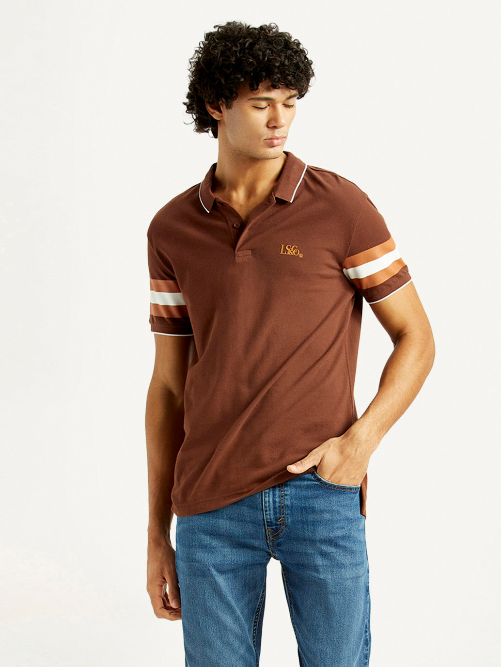 Men's Pure Cotton Slim Fit Polo T-shirt