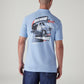 Men's Graphic Print Slim Fit Pique Polo T-Shirt - Back View