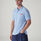 Men's Graphic Print Slim Fit Pique Polo T-Shirt - Side View